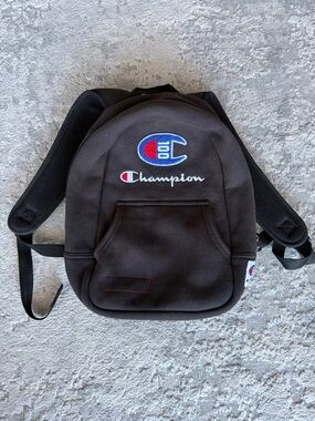 Champion Black Logo Backpack - Backpack Bag